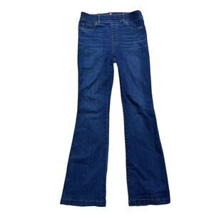 SPANX Women's Sz Medium 30x33 Pull On Flare Denim Jeans Stretch Classic READ